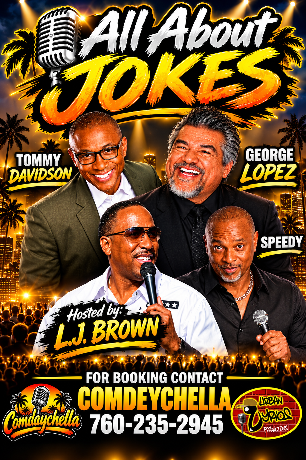 All About Jokes promotional flyer