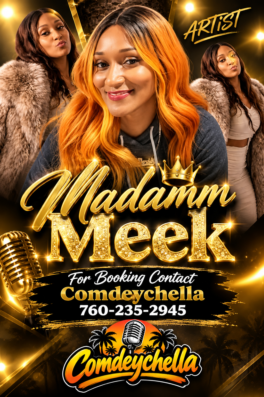 Madamm Meek promotional flyer