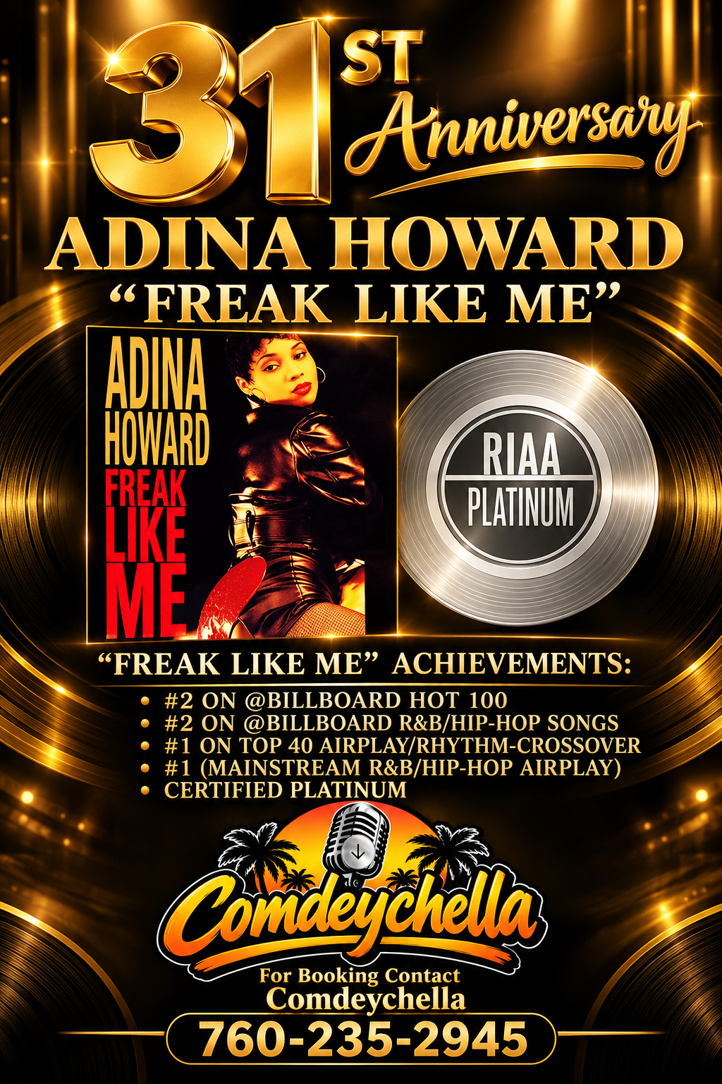 Adina Howard promotional flyer