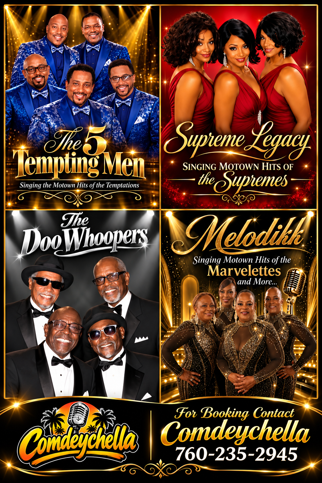 Motown Tribute Showcase promotional flyer