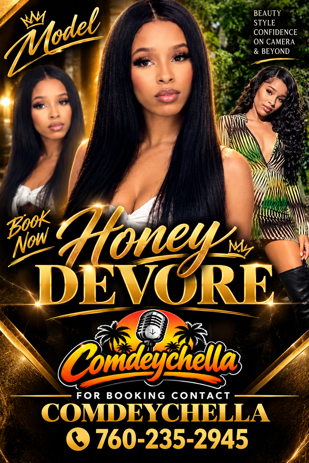 Honey Devore promotional flyer