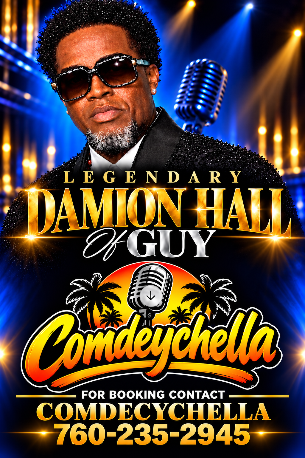 Damion Hall promotional flyer