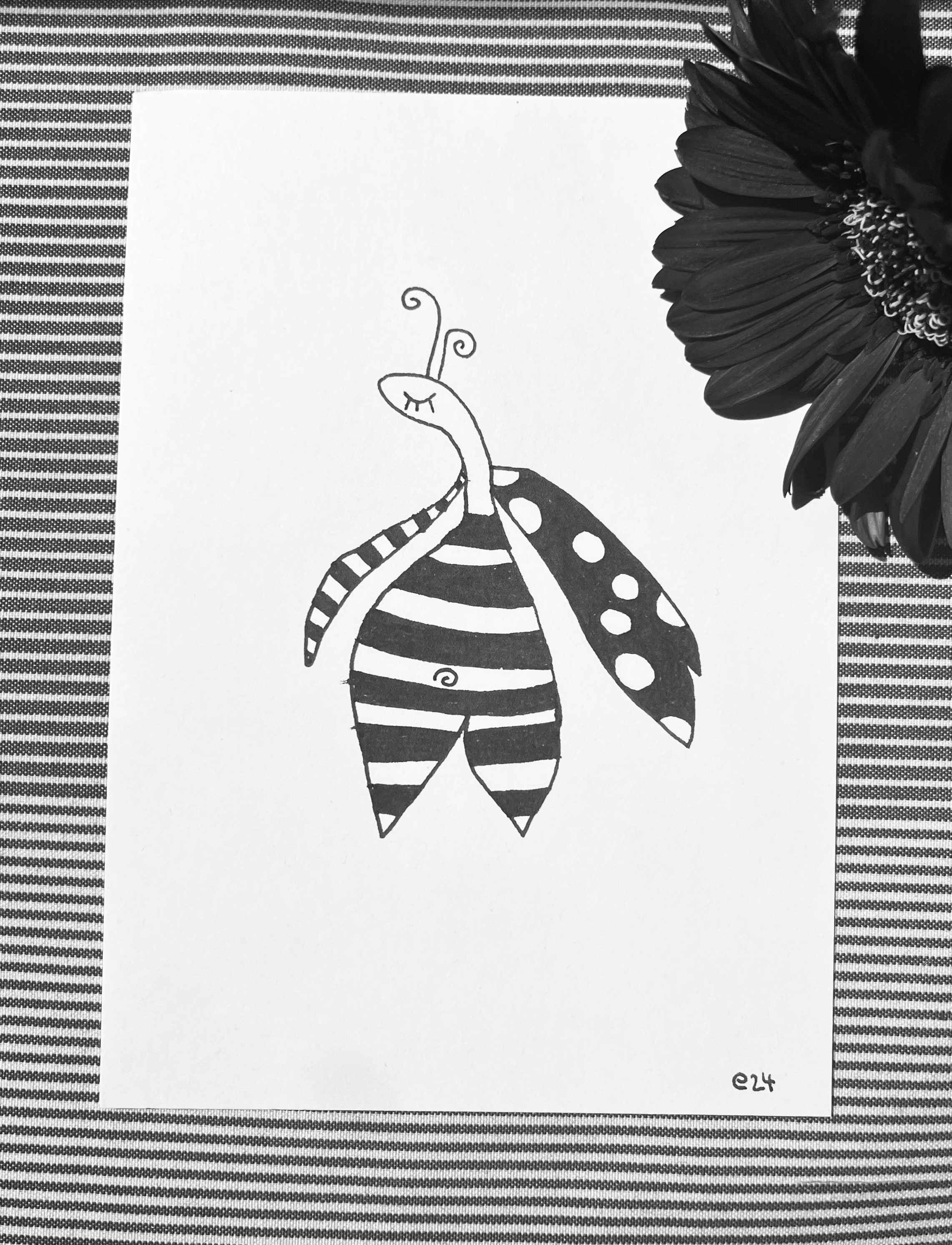 Daydreaming insect "A little different being"