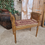 Thumbnail: Antique French Cane Chair Bench Louis XVI Style in Giltwood