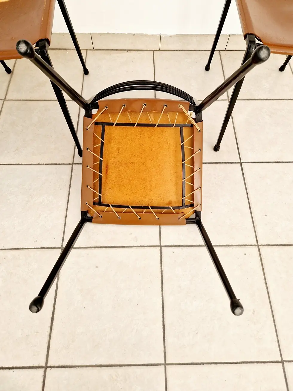 Thumbnail: 4 Staples Ladderax Dining Chairs