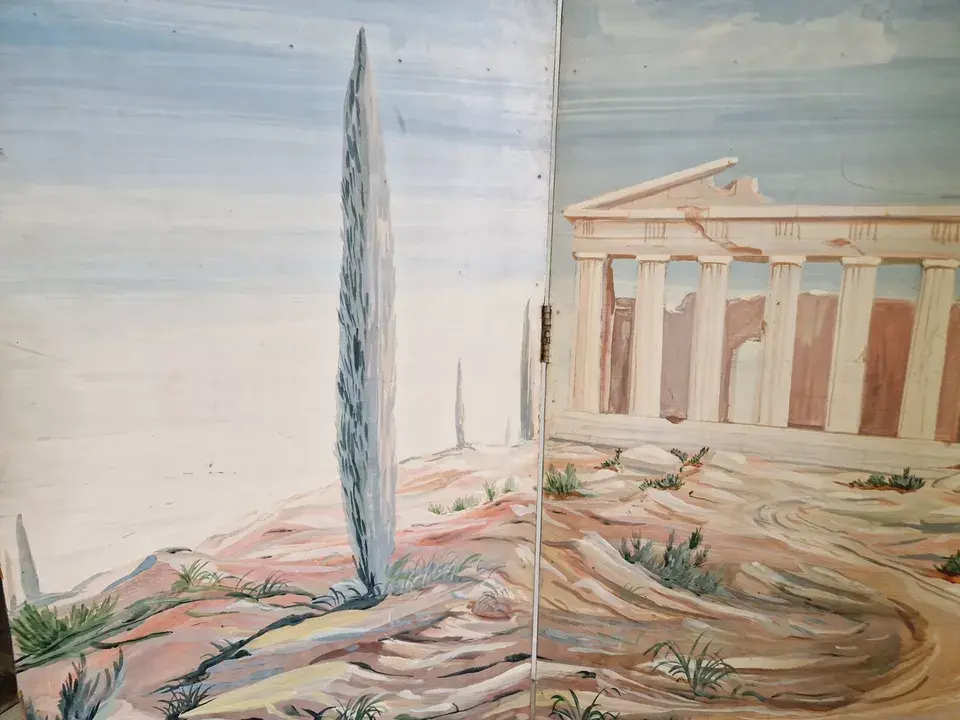 Miniature : Room Divider Screen French Paravent "The Pantheon"