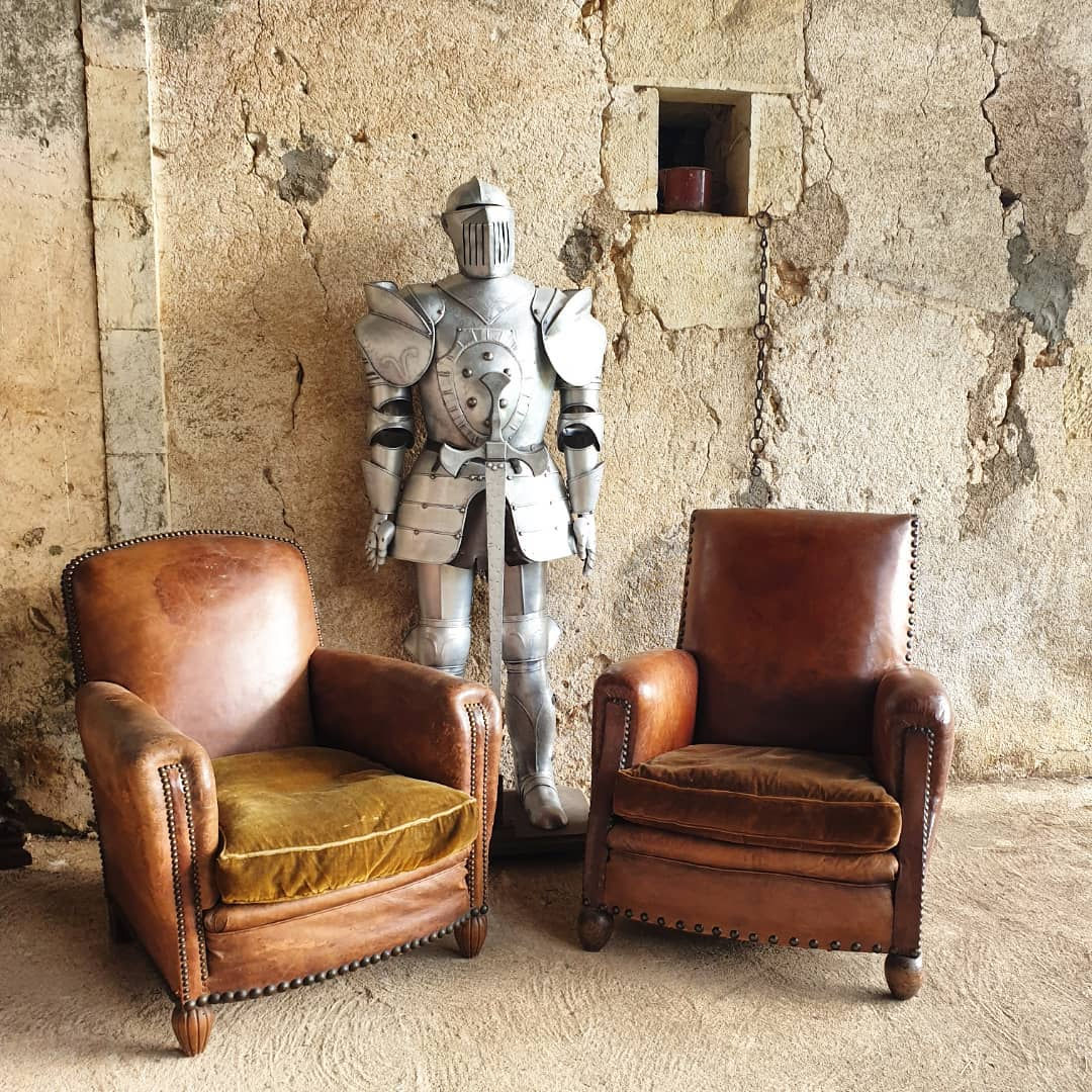 x2 Fantastic French Large Club Chairs