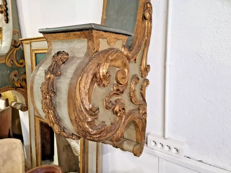 Thumbnail: Fabulous Pair of 18th Century Console Shelves