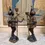 Thumbnail: Pair of Antique Bronze Venetian Candlesticks