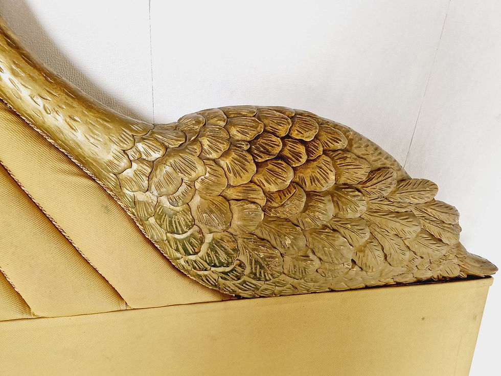Thumbnail: Art Deco Bed Headboard Swan