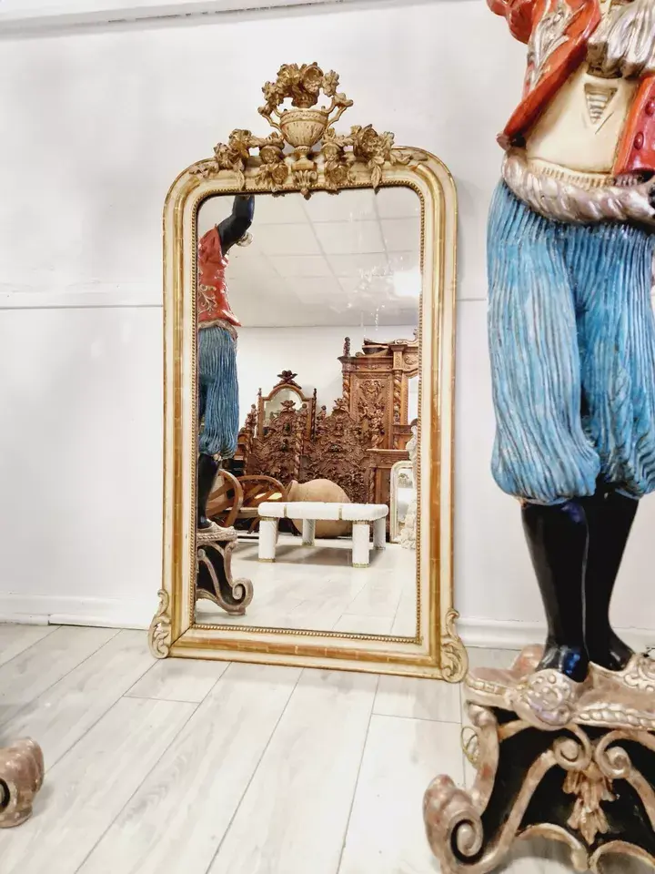 Miniature : Antique French Mirror 19th Century Louis XVI Style