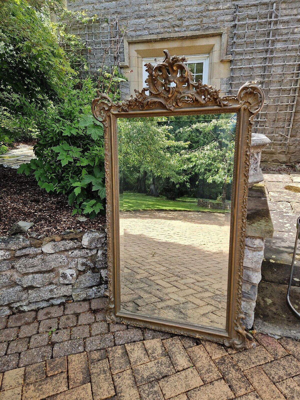 Antique Mirror French Rococo Giltwood 19th Century Louis XV Regency AUTHENTIC | Rocaille