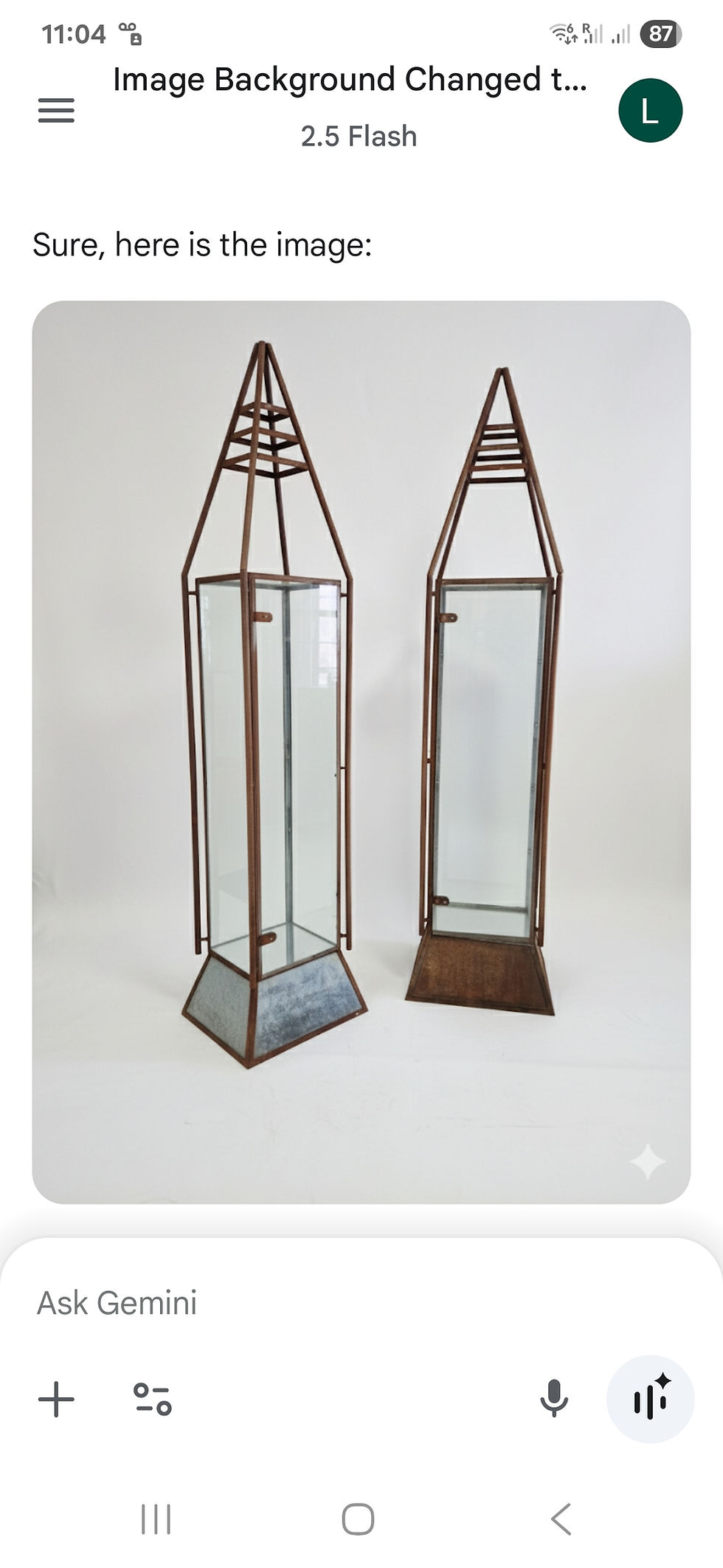 Pair of Large Antique Retail Display Cabinets in the Industrial Style