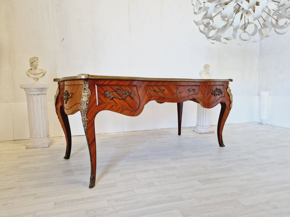 Thumbnail: Rococo Writing Desk French Louis XV Flat Desk