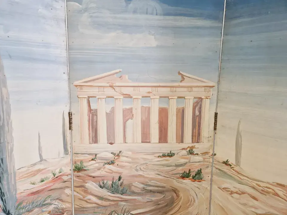 Miniature : Room Divider Screen French Paravent "The Pantheon"