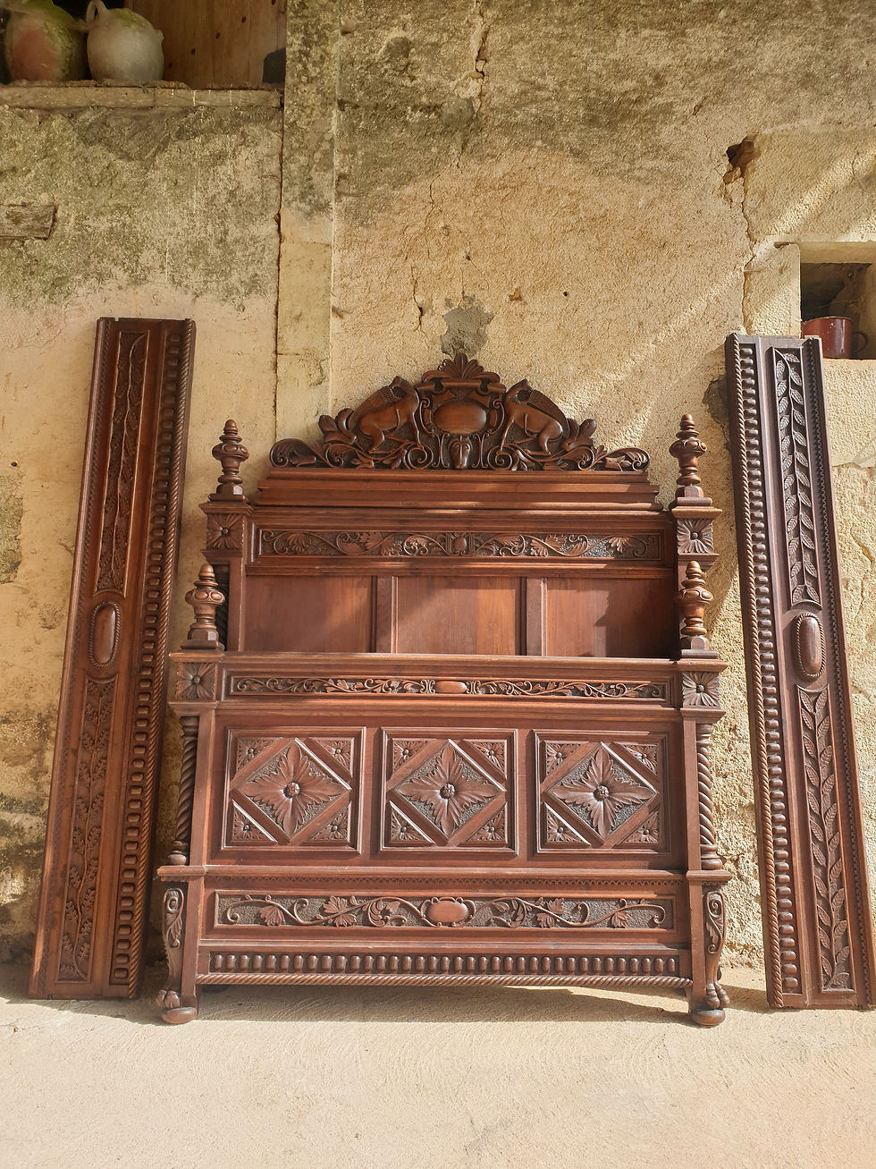 French Renaissance Style Bed