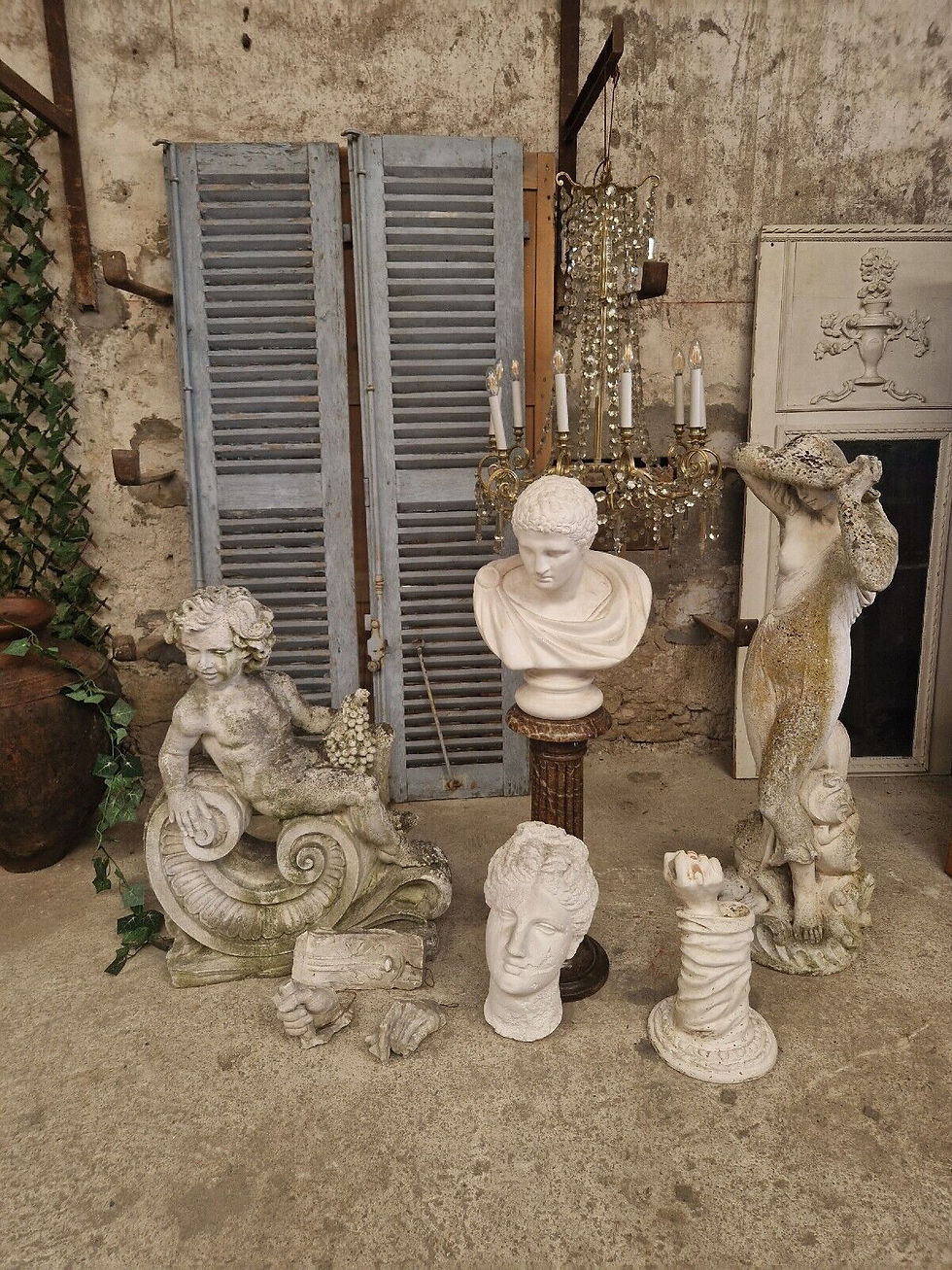 Thumbnail: Antique Venus Bust Wall Plaque Plaster