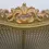 Thumbnail: Antique Cane Bed King Size Green Lacquered French Rococo Style