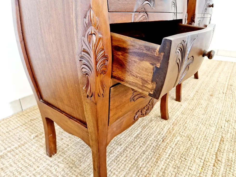 Thumbnail: Pair of French Style Bedside Cabinets