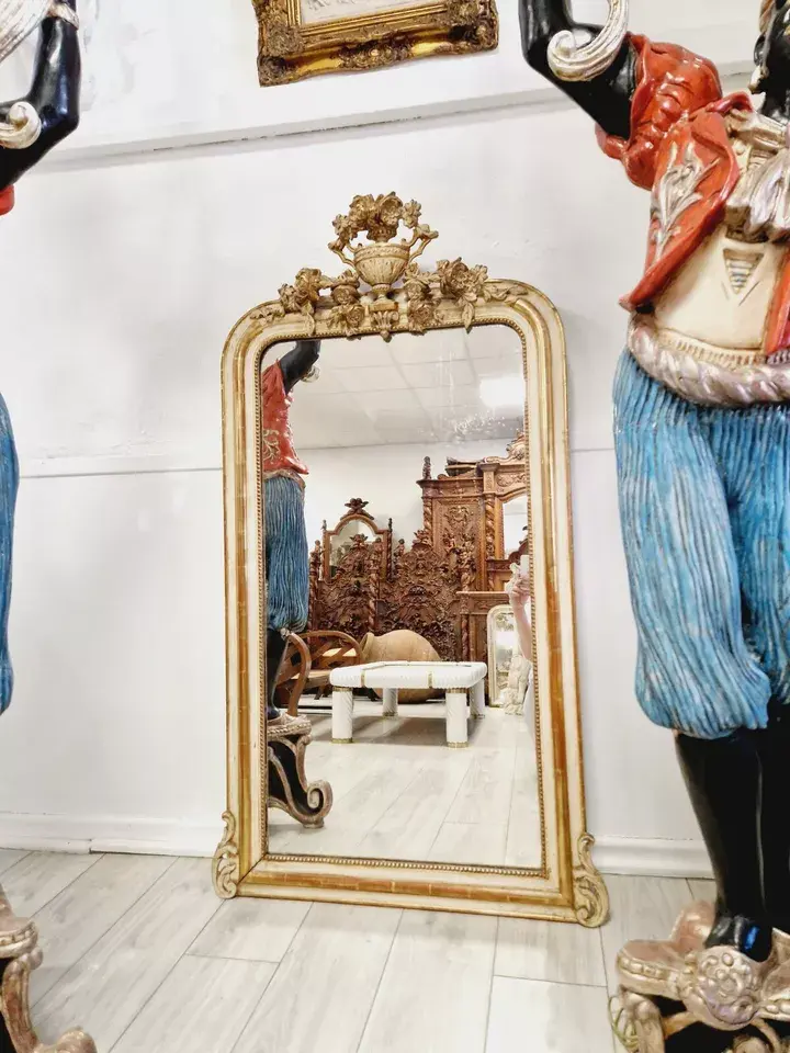 Miniature : Antique French Mirror 19th Century Louis XVI Style