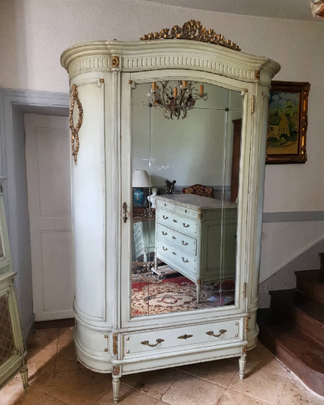 Louis XVI Style, Half Moon Armoire