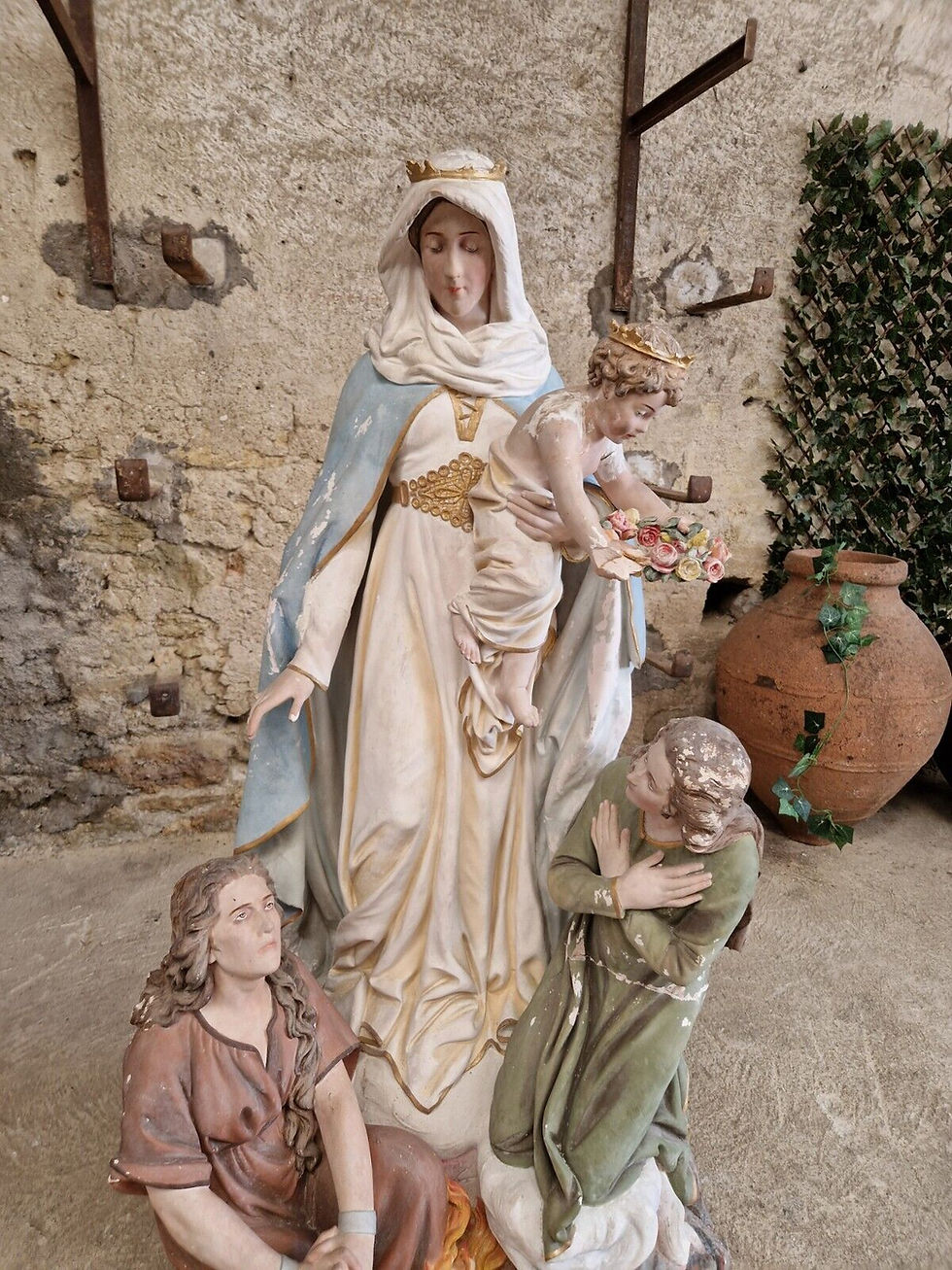 Miniature : Life Size Religious Statue Our Lady of Purgatory