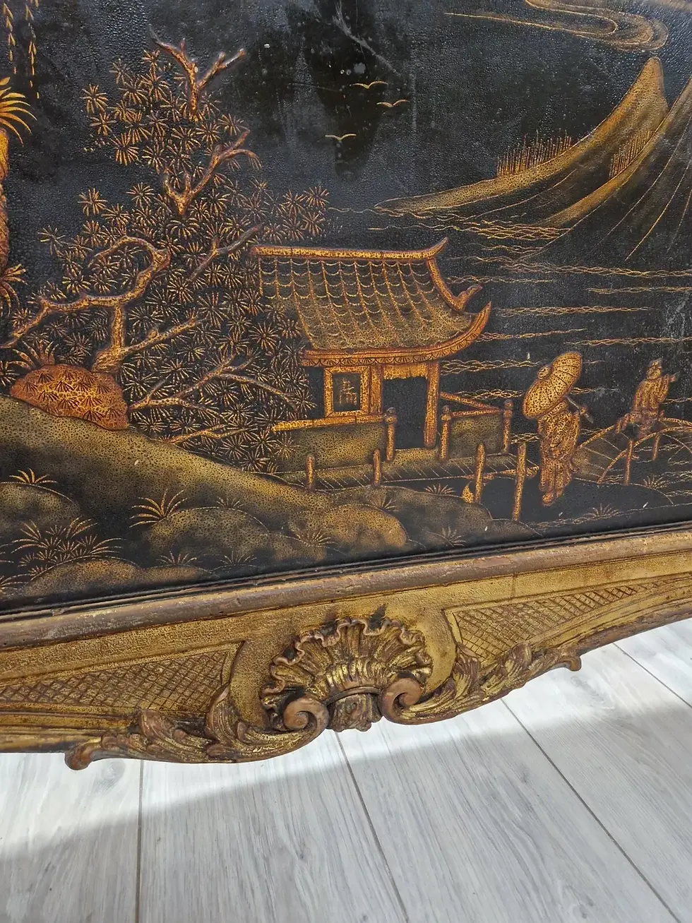 Miniature : Antique Chinese Bed Rococo Style