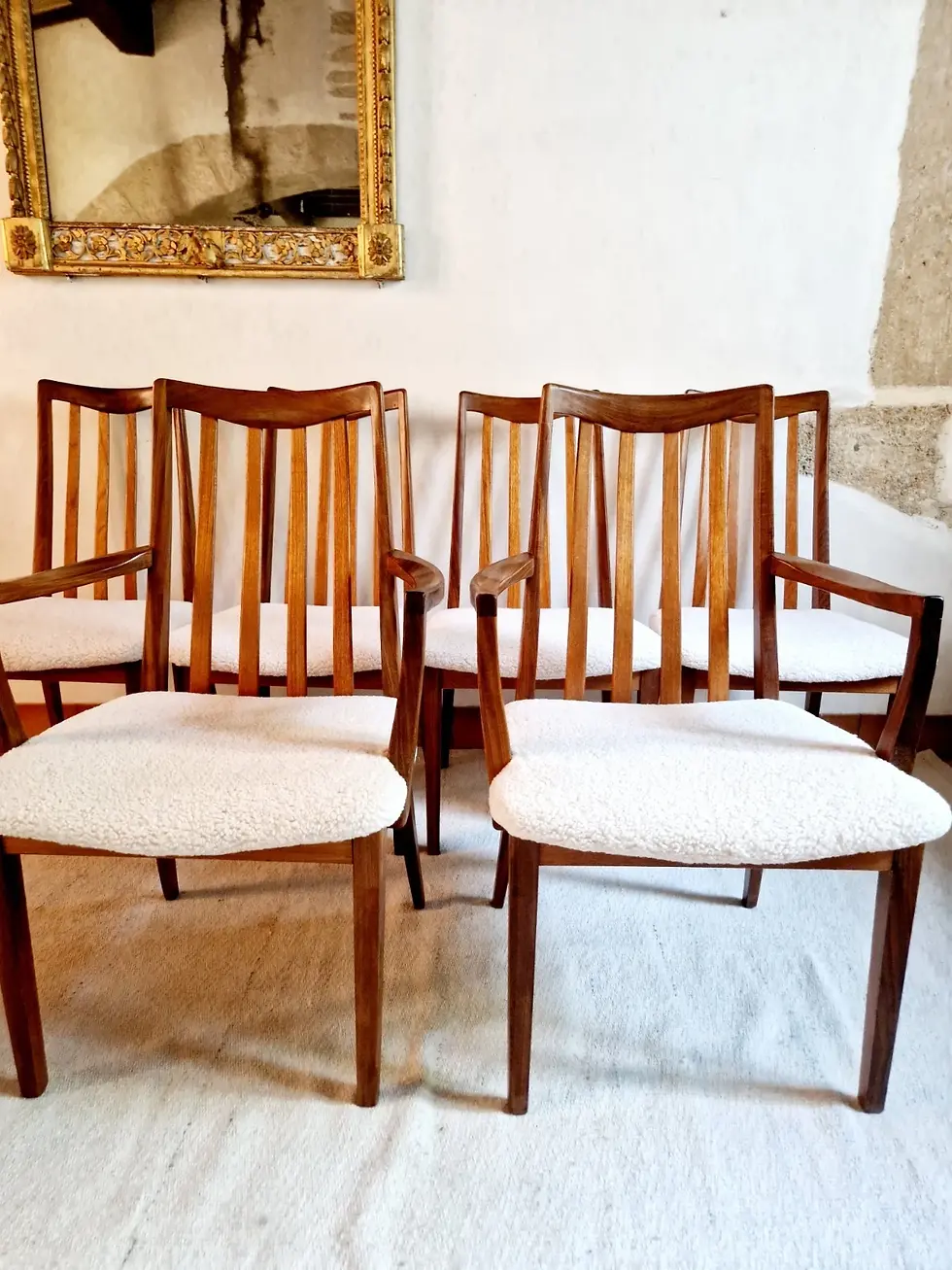 Miniature : 6 Mid Century G-PLAN Dining Chairs