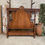 Thumbnail: Antique French Bed 4 Poster King 19th Century Low Footboard