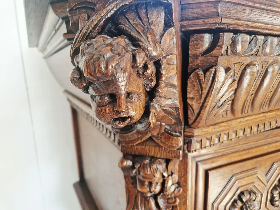 Miniature : Antique French Renaissance Cupboard 19th Century