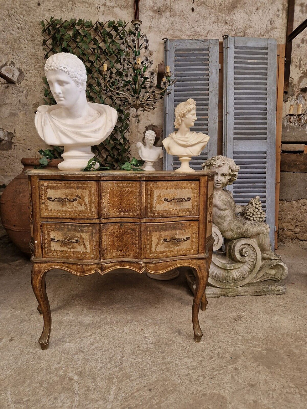 Miniature : Antique Venetian Chest of Drawers Louis XV Style