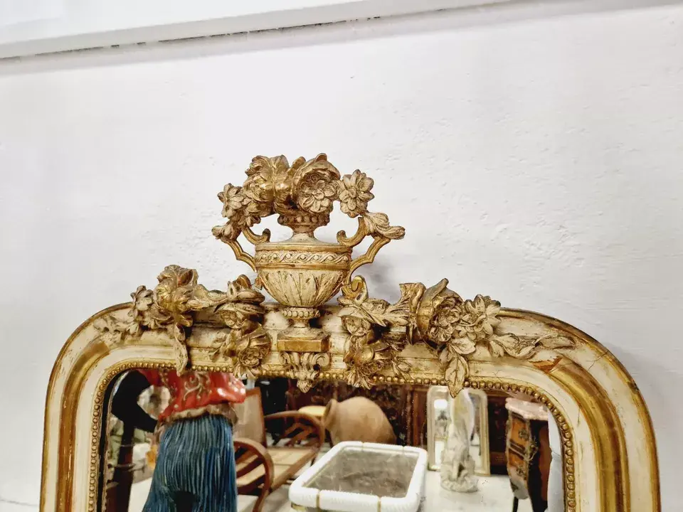Miniature : Antique French Mirror 19th Century Louis XVI Style