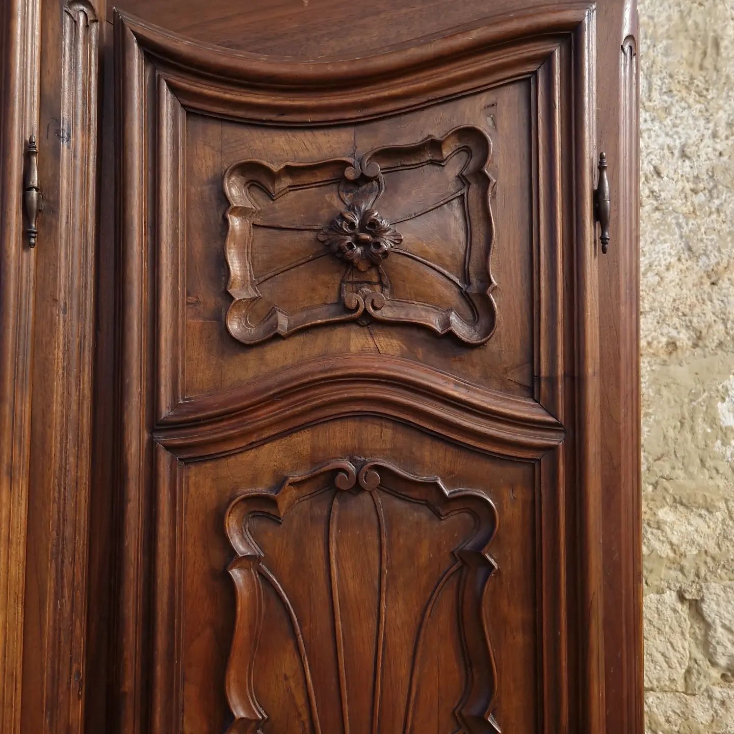 NOBLE VITRINE STYLE Antique Baroque Rokoko Armoire Vitrine Salon Verre