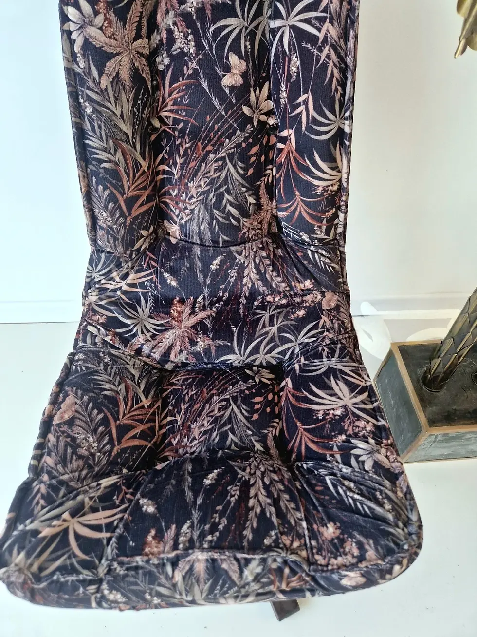 Thumbnail: 6 Mid Century Norwegian Bentwood Dining Lounge Chairs Botanical Upholstery