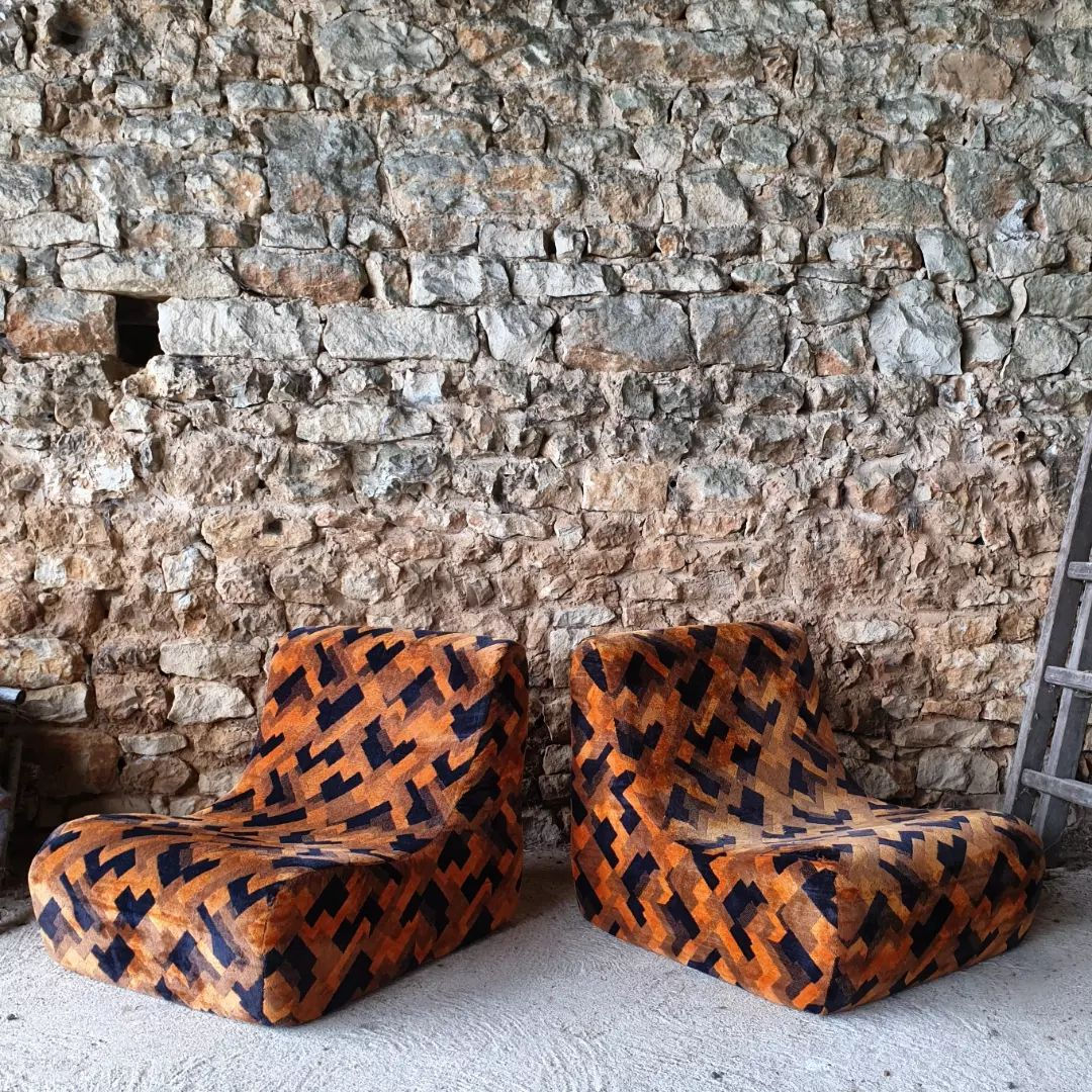 Pair of French Modular Chairs