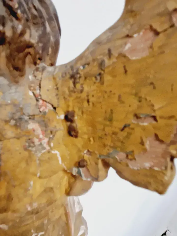 Miniature : Pair of 18th Century Angel Torch Holders