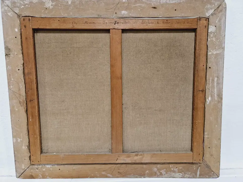 Miniature : Antique French Oil Painting by Gauffriaud