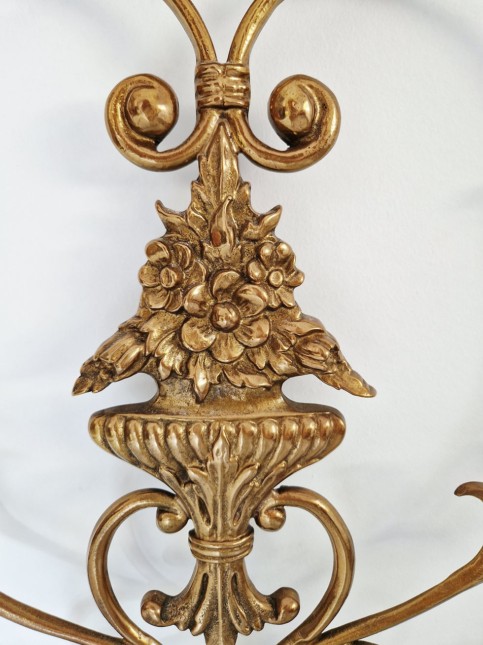 Thumbnail: Antique King Size Bed Brass Venetian Style