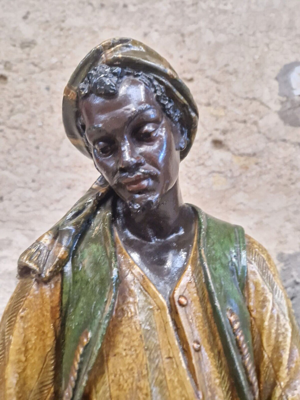 Miniature : 19th Century Oriental Sculpture from Polychromed Plaster