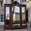 Thumbnail: Antique French Rococo Armoire Carved Wood Triple Door