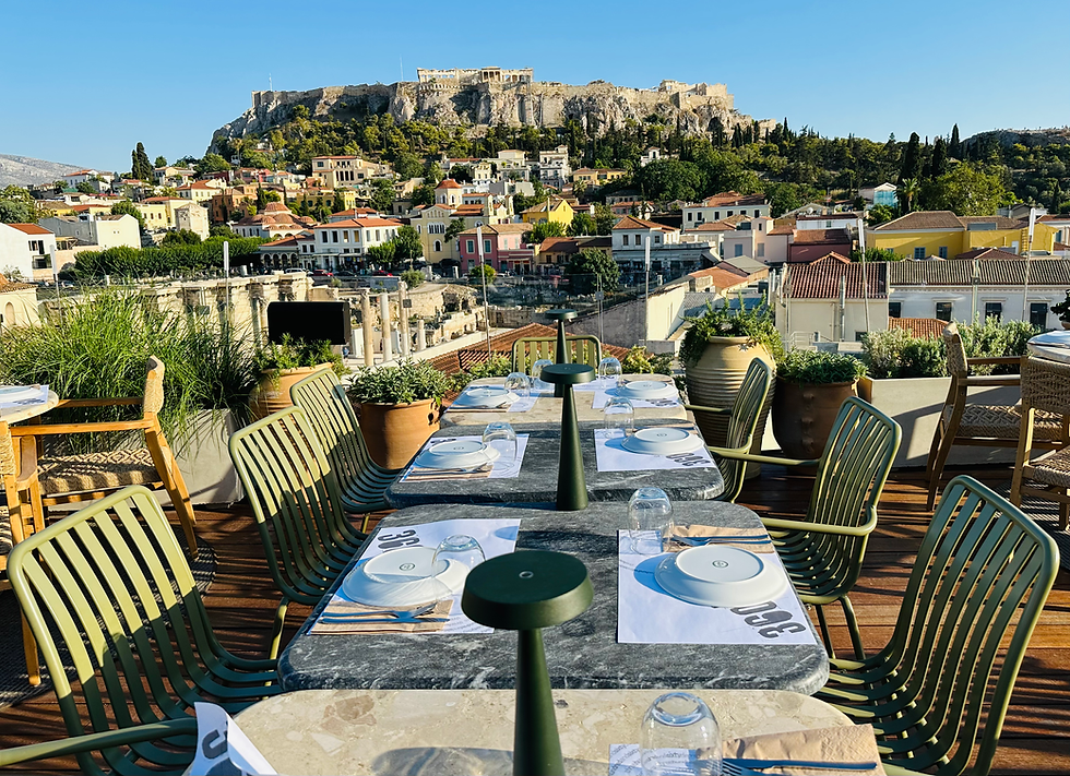 Dining with a view of the Acropolis is one of those unforgettable experiences.