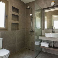 Bathroom showing shower
