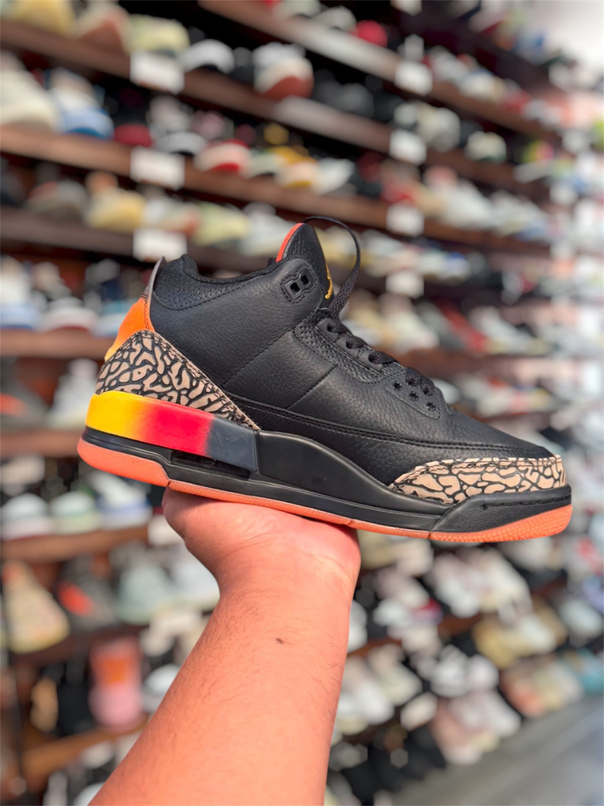 Jordan 3 J Balvin Black