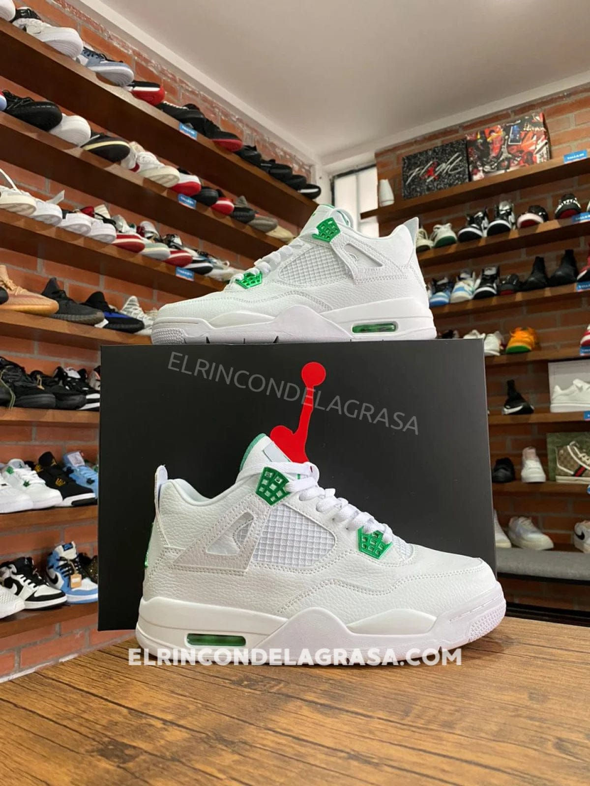 Jordan 4 Metallic Green