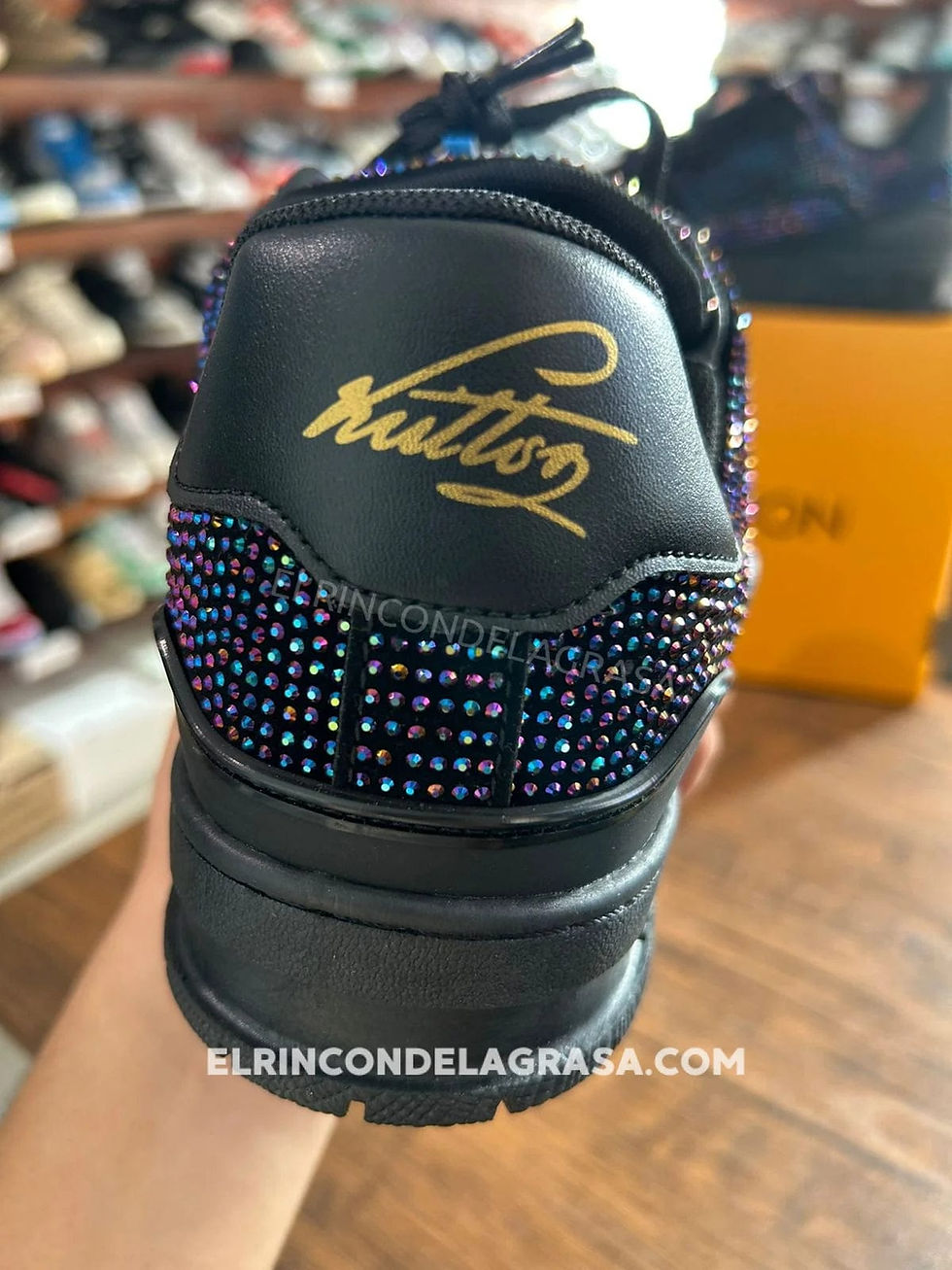 Miniatura: Louis Vuitton Trainer Black Crystals