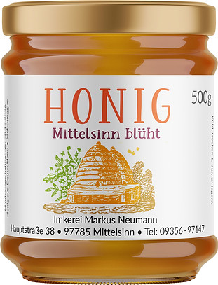 Honig Mittelsinn blüht 500g