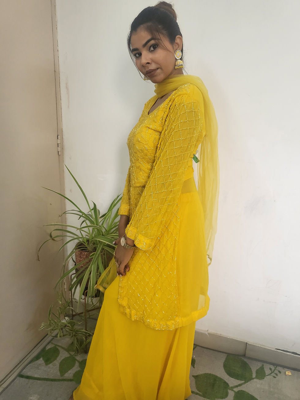 Thumbnail: Embellished sharara suit 