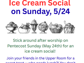 Ice Cream on Pentecost Sunday