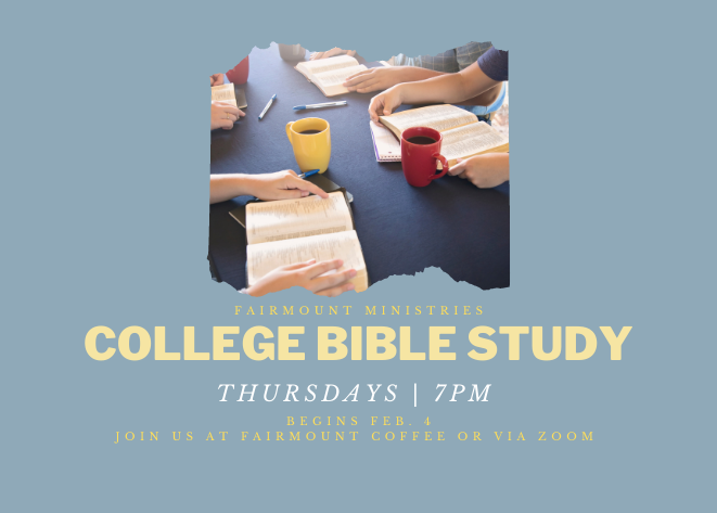 College Bible Study Spr. 2021- web event