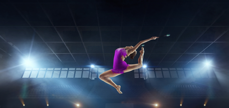 a gymnastic practicing leap jumps in thane